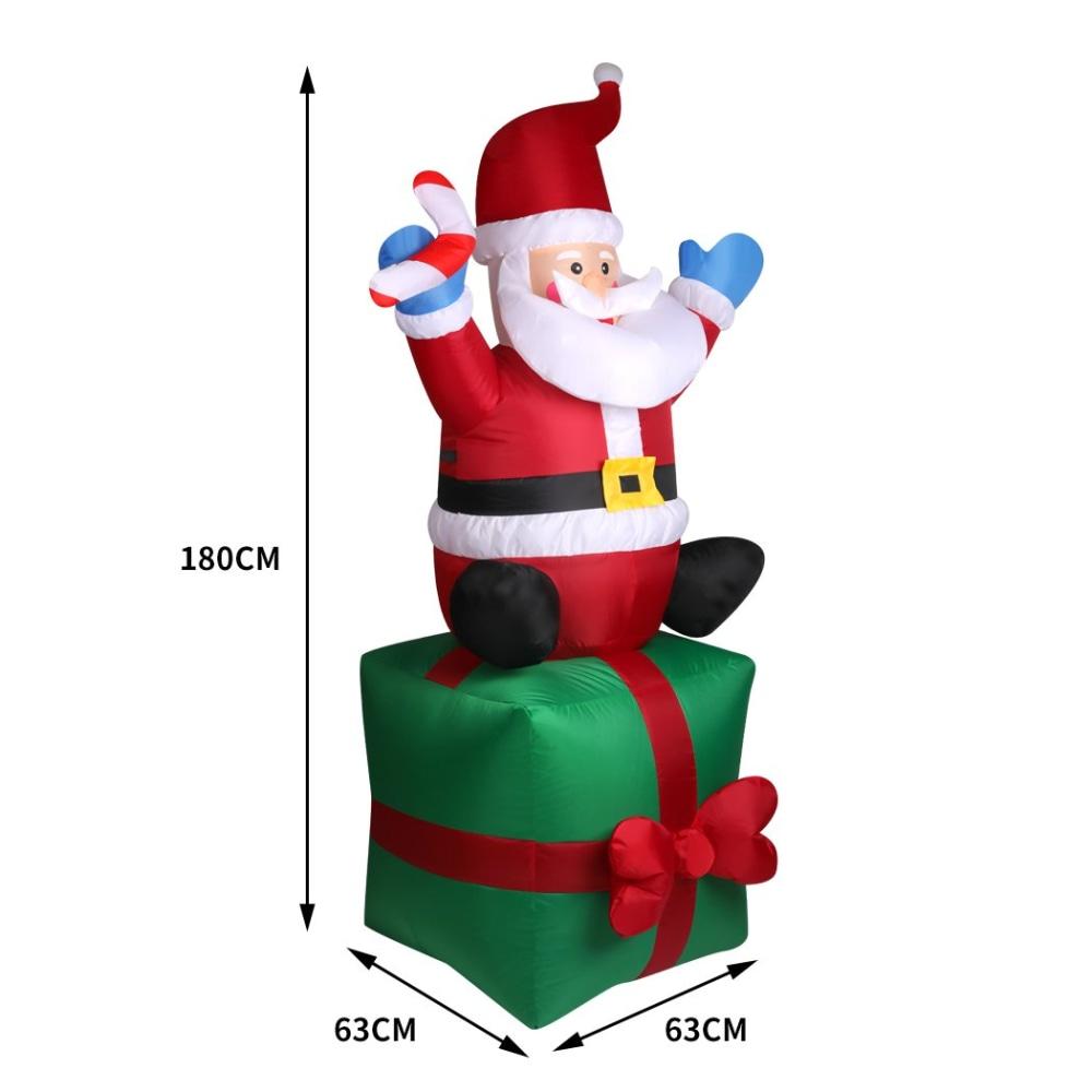 Inflatable Christmas Santa Snowman with LED Light Xmas Decoration Outdoor Type 4 Fast shipping On sale