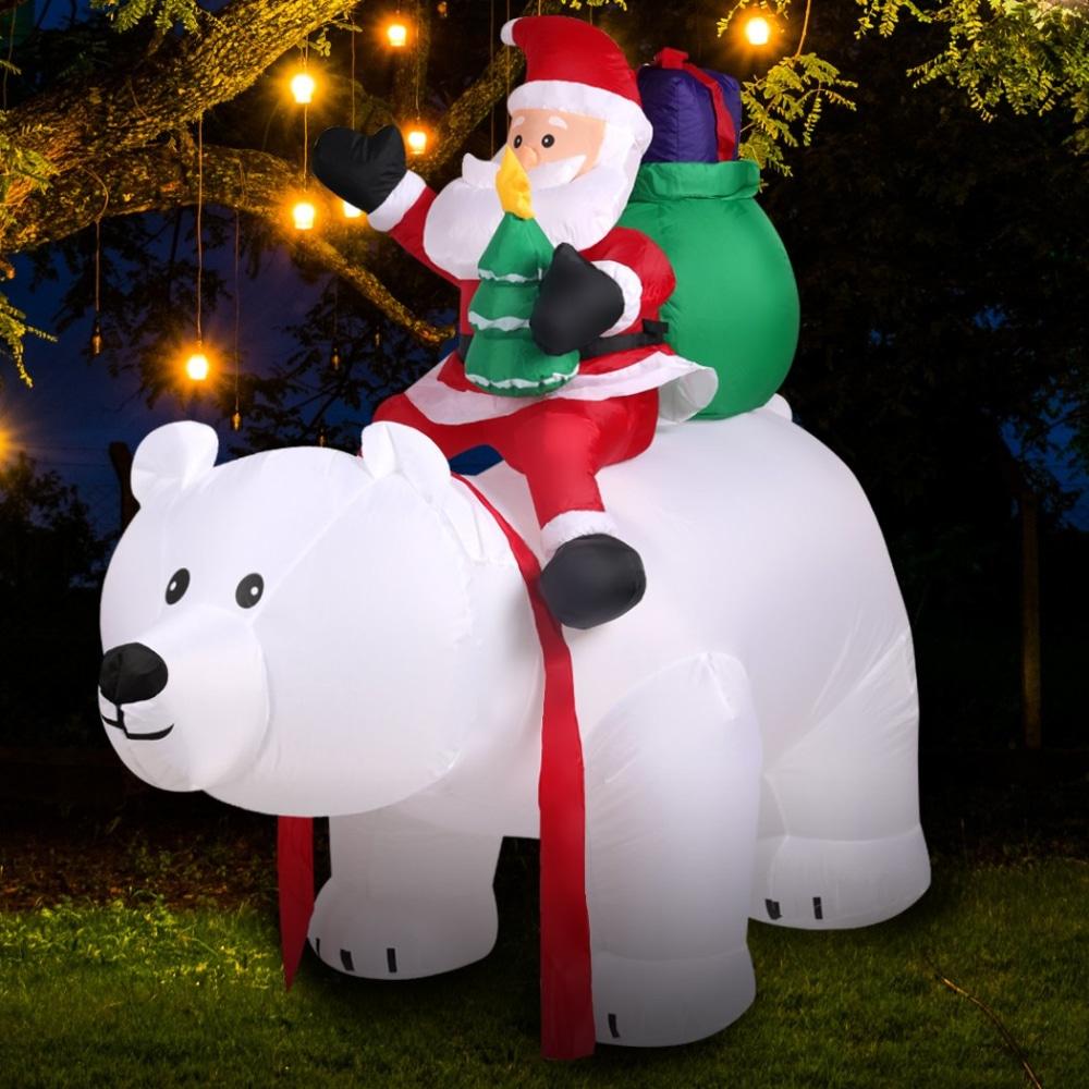 Inflatable Christmas Santa Snowman with LED Light Xmas Decoration Outdoor Type 9 Fast shipping On sale