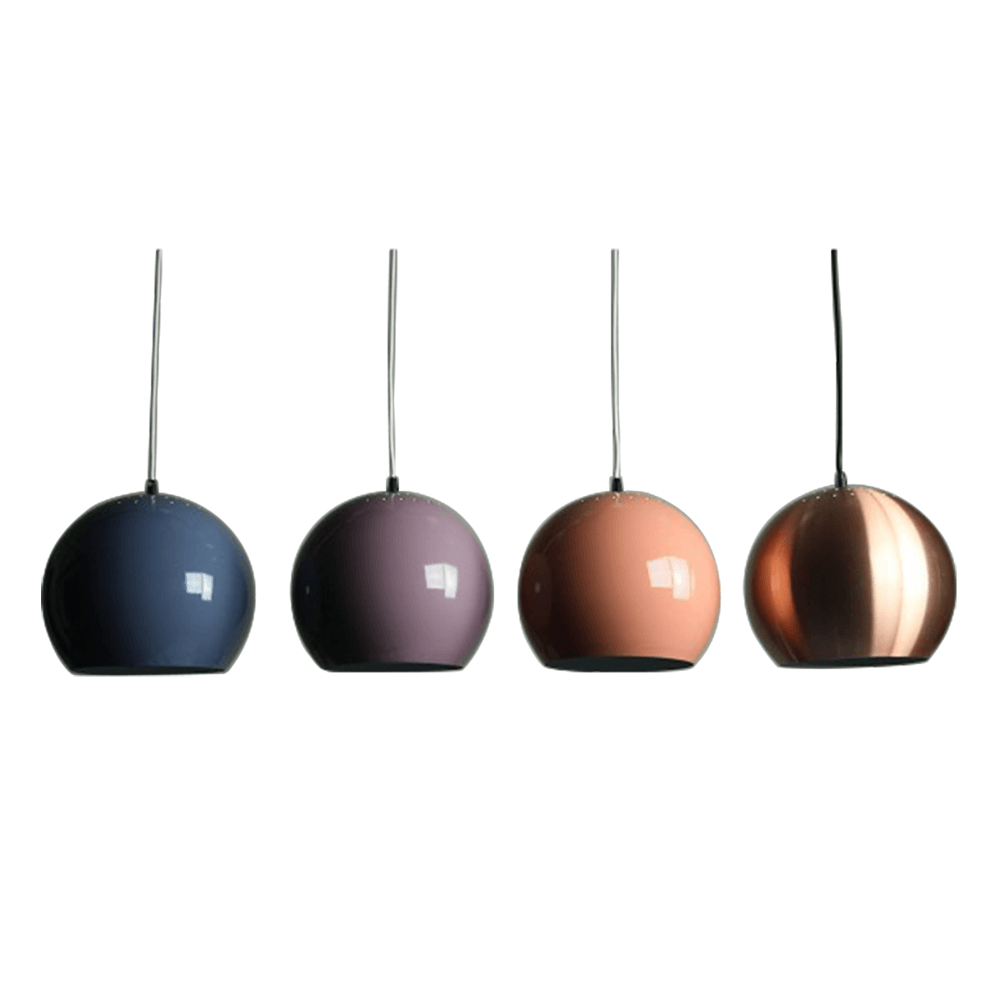 Itzel Modern Spherical Cord Drop Metal Pendant Light Lamp - Beige Red Fast shipping On sale