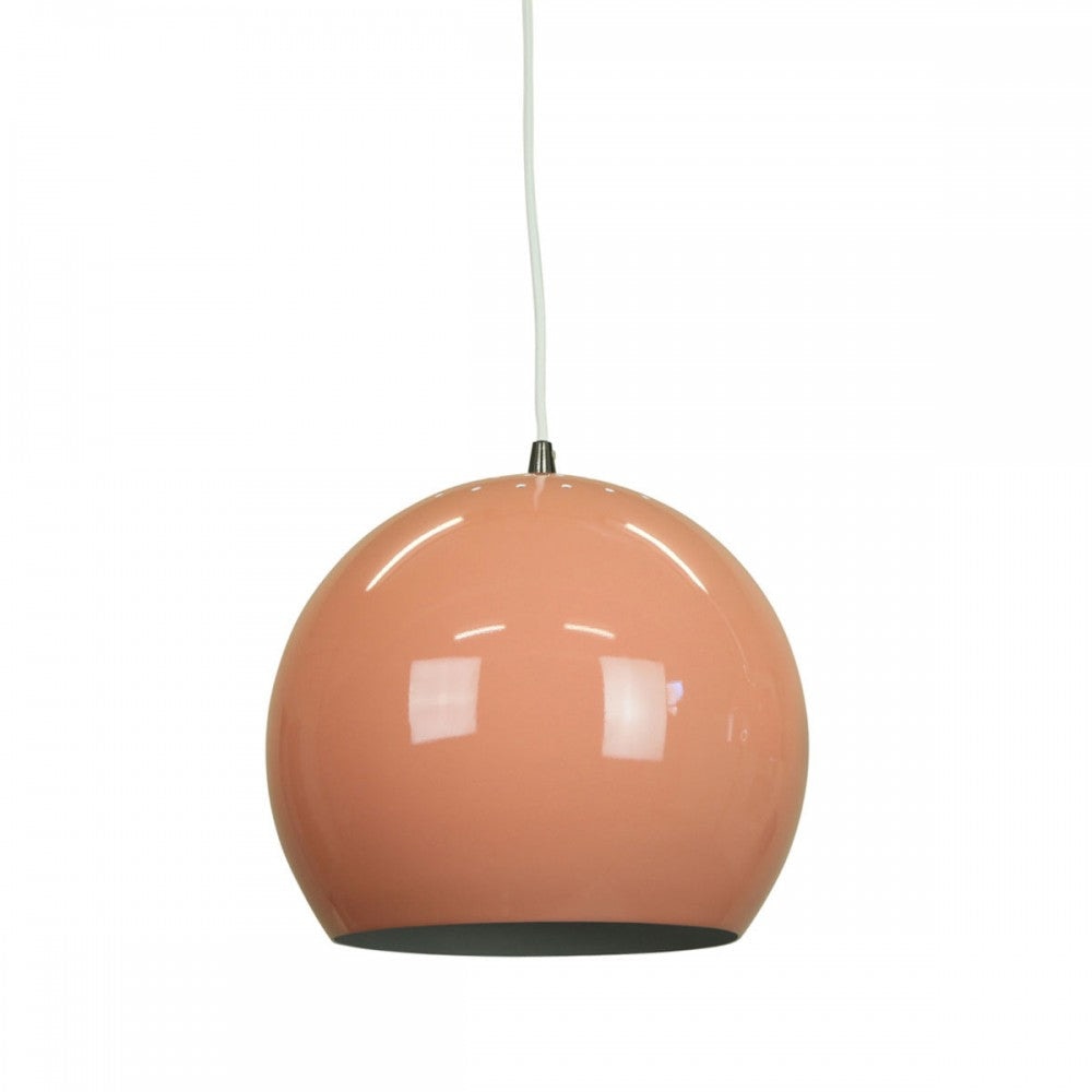 Itzel Modern Spherical Cord Drop Metal Pendant Light Lamp - Beige Red Fast shipping On sale