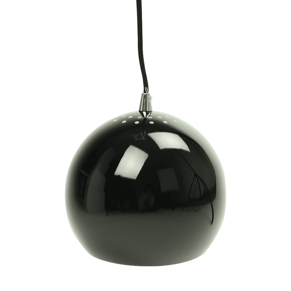 Itzel Modern Spherical Cord Drop Metal Pendant Light Lamp - Black Fast shipping On sale