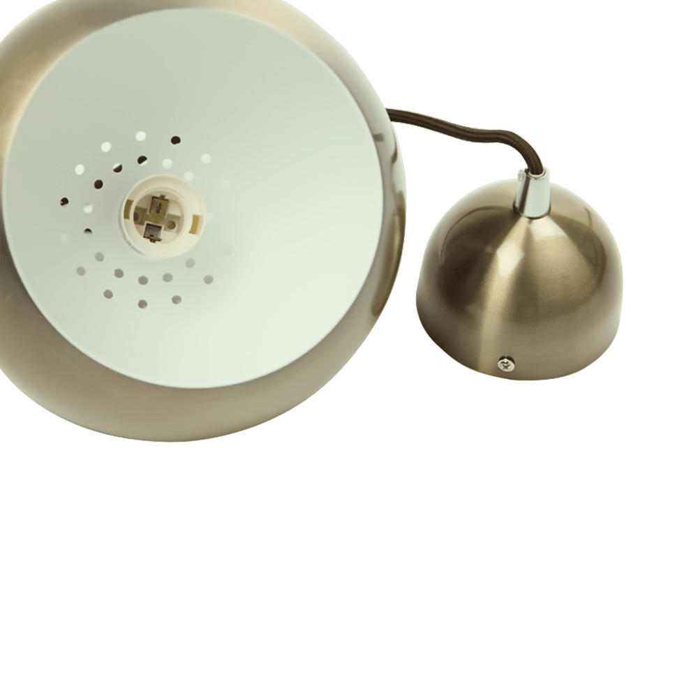 Itzel Modern Spherical Cord Drop Metal Pendant Light Lamp - Brown Fast shipping On sale