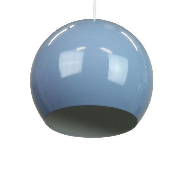 Itzel Modern Spherical Cord Drop Metal Pendant Light Lamp - Pigeon Blue Fast shipping On sale