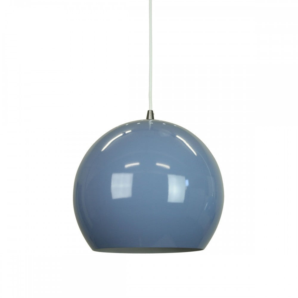 Itzel Modern Spherical Cord Drop Metal Pendant Light Lamp - Pigeon Blue Fast shipping On sale