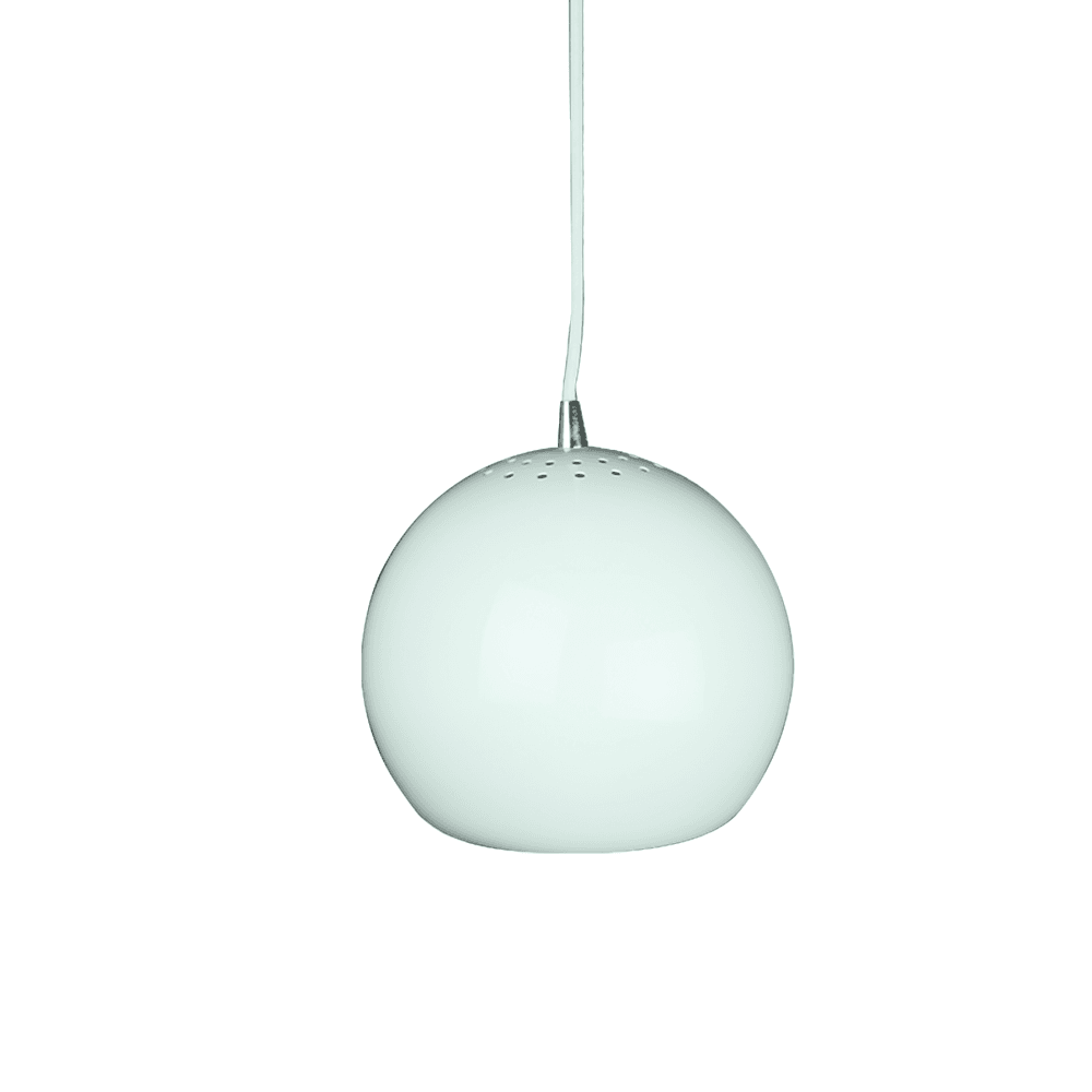 Itzel Modern Spherical Cord Drop Metal Pendant Light Lamp - White Fast shipping On sale