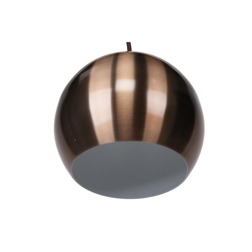 Ines Modern Spherical Cord Drop Metal Pendant Light Lamp - Brown Fast shipping On sale