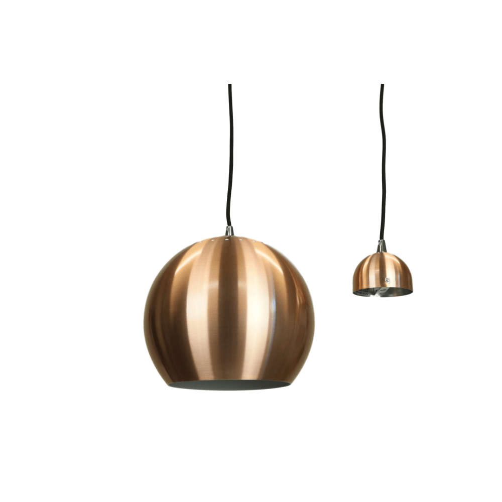 Ines Modern Spherical Cord Drop Metal Pendant Light Lamp - Copper Fast shipping On sale