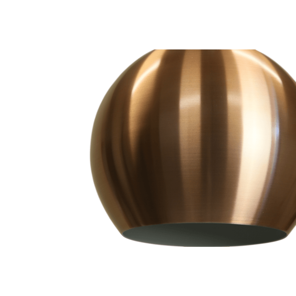 Ines Modern Spherical Cord Drop Metal Pendant Light Lamp - Copper Fast shipping On sale