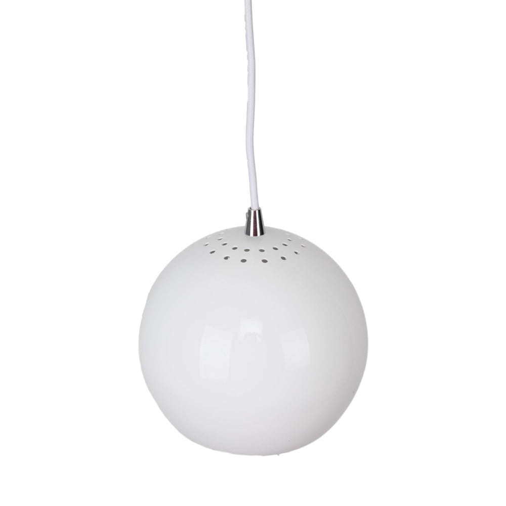 Ines Modern Spherical Cord Drop Metal Pendant Light Lamp - White Fast shipping On sale