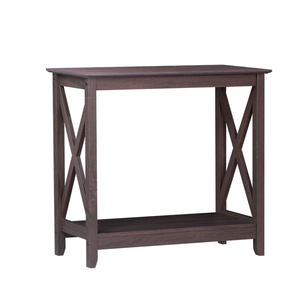 Isnelda Modern Stylish Wooden Hallway Console Hall Table Desk - Walnut Fast shipping On sale