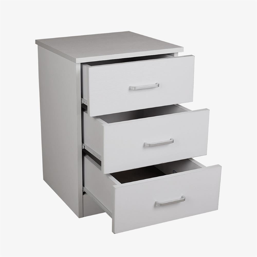 Modern 3 - Drawer Chest Nightstand BedSide Table - White Bedside Fast shipping On sale