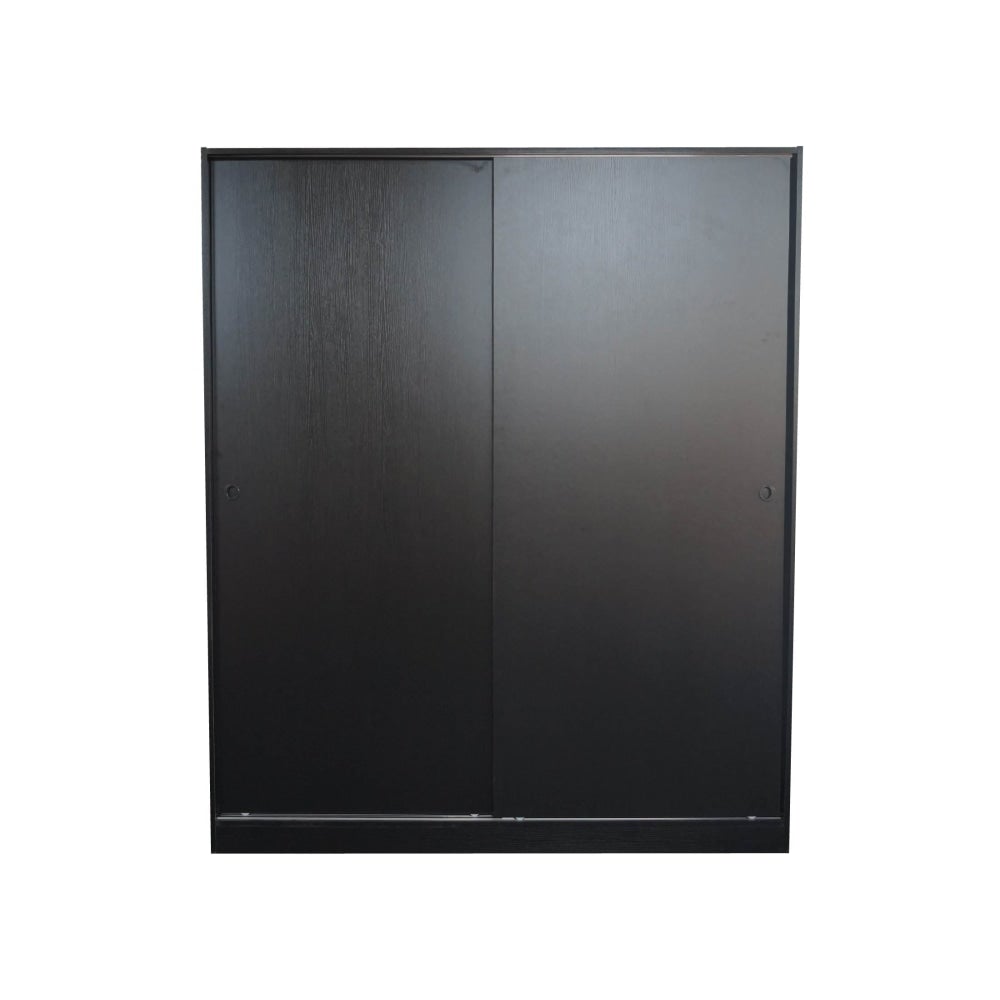 Multi - Purpose Built - In Modular Sliding Door Wardrobe Closet Clothes Storage - Black Fast shipping On sale