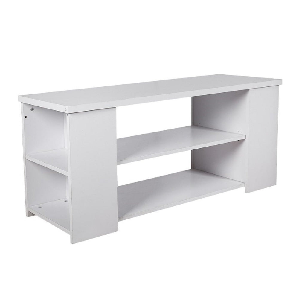 Simpleline Open Shelves TV Stand Entertainment Unit - White Fast shipping On sale
