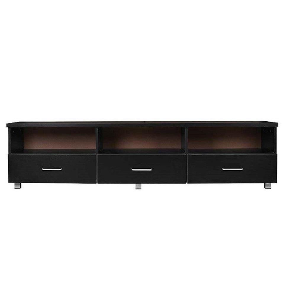 Modern Tech TV Stand Cabinet Entertainment Unit 1.8m - Black Fast shipping On sale