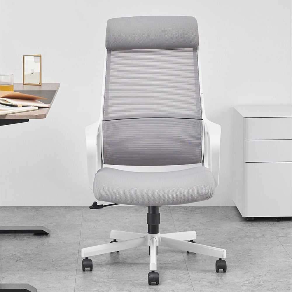 Jair High Back Ergonomic Fabric Office Task Comptuer Working Chair - Grey Fast shipping On sale