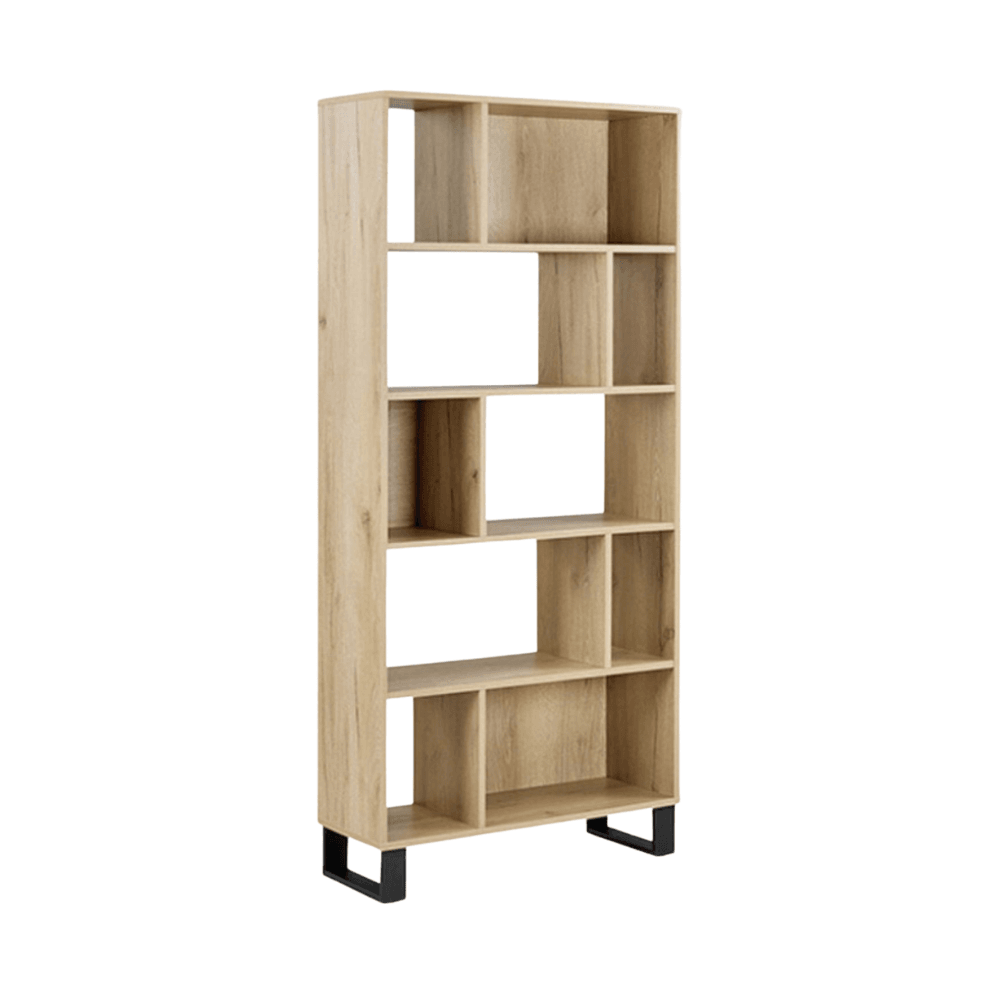5 - Tier Bookcase Display Shelf Cabinet - Natural Fast shipping On sale
