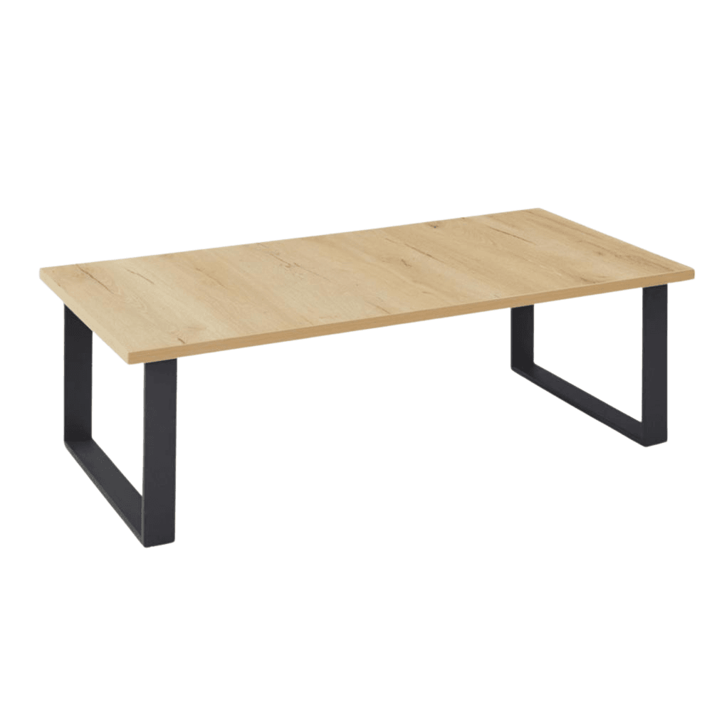 Rectangular Wooden Coffee Table - Natural Fast shipping On sale