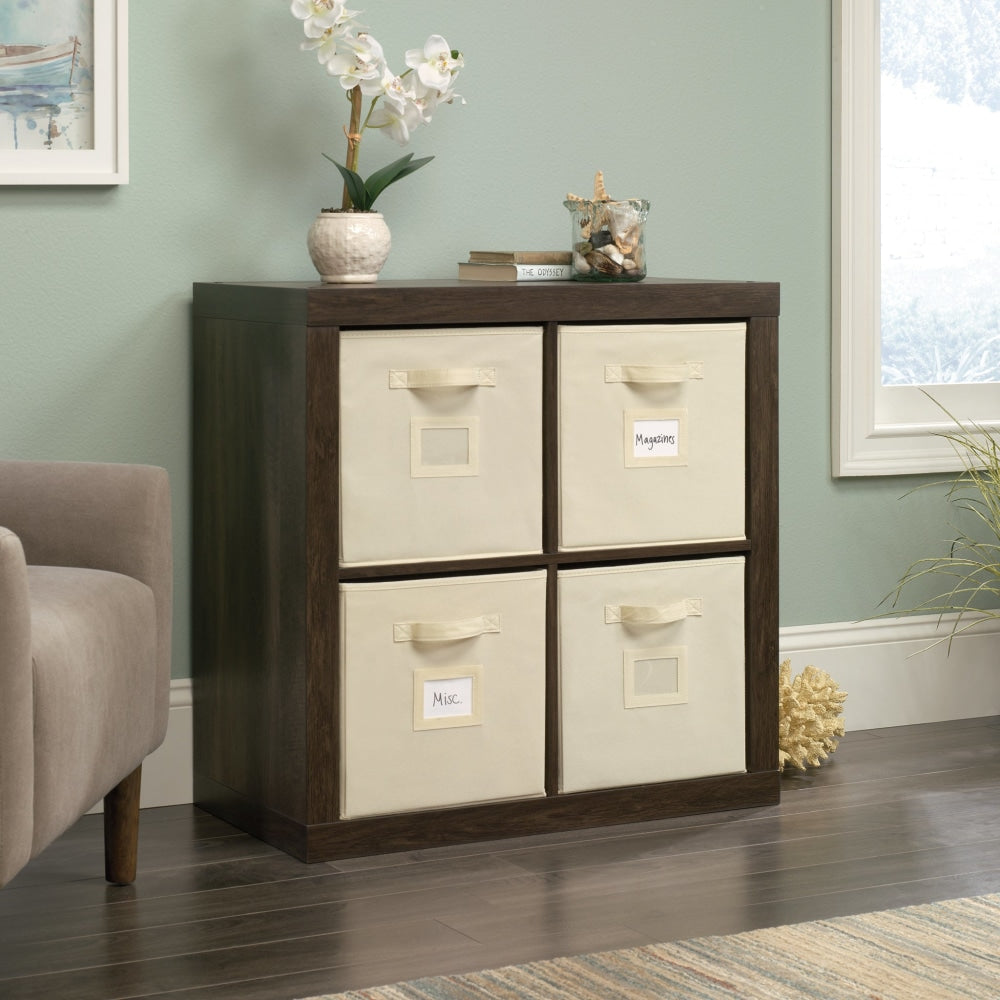 Jameson Modern 4-Cube Bookcase Organiser Storage Cabinet - Smoked Oak Fast shipping On sale