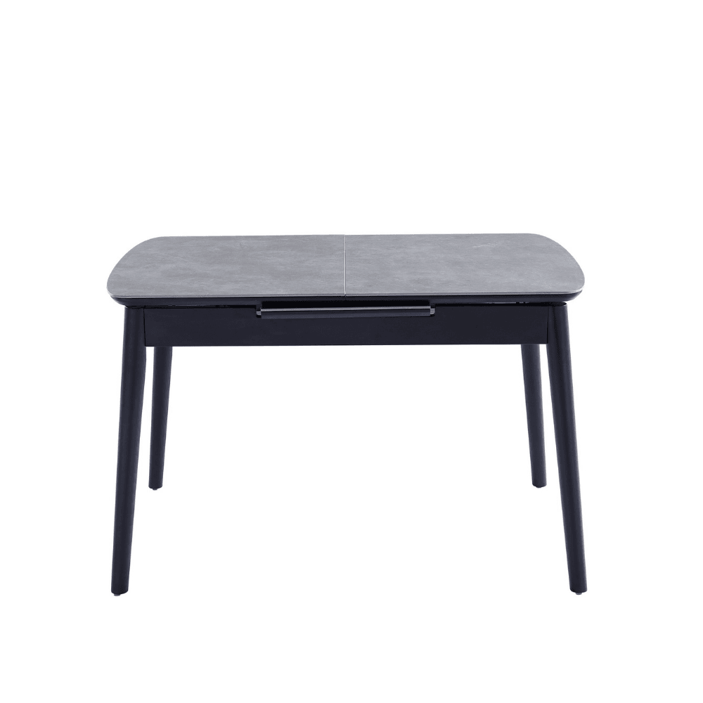 Janice Extension Rectangular Dining Table 120 - 140cm - Greystone Ceramic Fast shipping On sale
