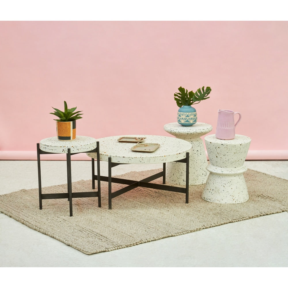 Jaque Terrazzo Coffee Table - 80cm Fast shipping On sale