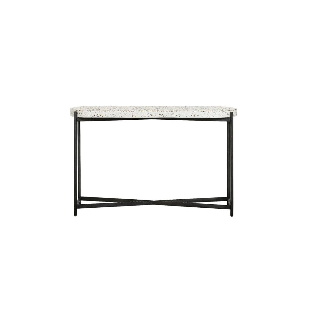 Jaque Terrazzo Hallway Console Hall Table Concrete Top Fast shipping On sale