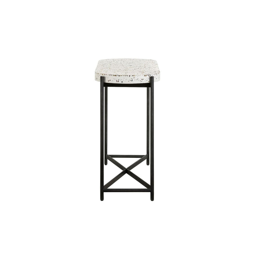 Jaque Terrazzo Hallway Console Hall Table Concrete Top Fast shipping On sale