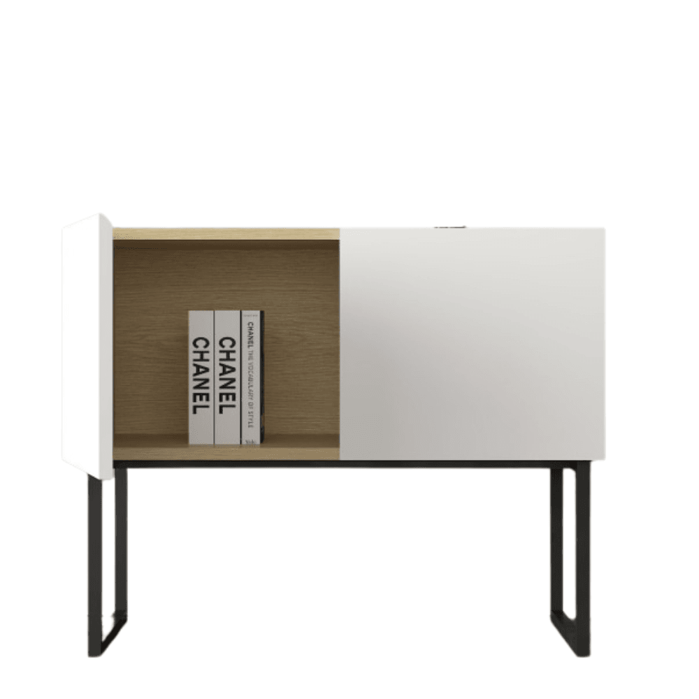Jaxon Modern Sideboard Buffet Unit Storage Cabinet W/ 2 - Doors - Oak/White & Fast shipping On sale