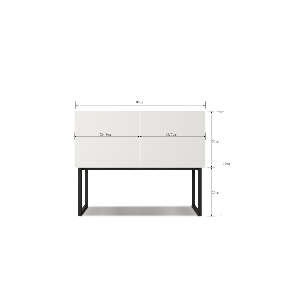Jaxon Modern Sideboard Buffet Unit Storage Cabinet W/ 2 - Doors - Oak/White & Fast shipping On sale