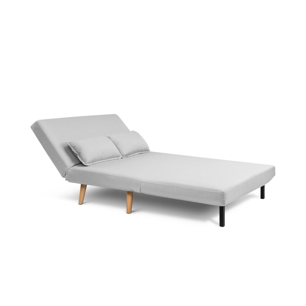 Jepson Modern 2-Seater Polyester Fabric Sofa Bed - Light Grey 2 Seater / Fast shipping On sale