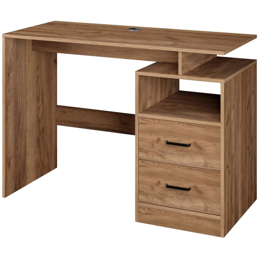 Writing Study Computer Home Office Desk W/ 2 - Drawers - Oak Fast shipping On sale