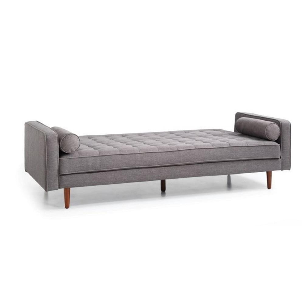 Designer Modern Scandinavian Fabric 3-Seater Sofa Bed - Dark Grey Fast shipping On sale