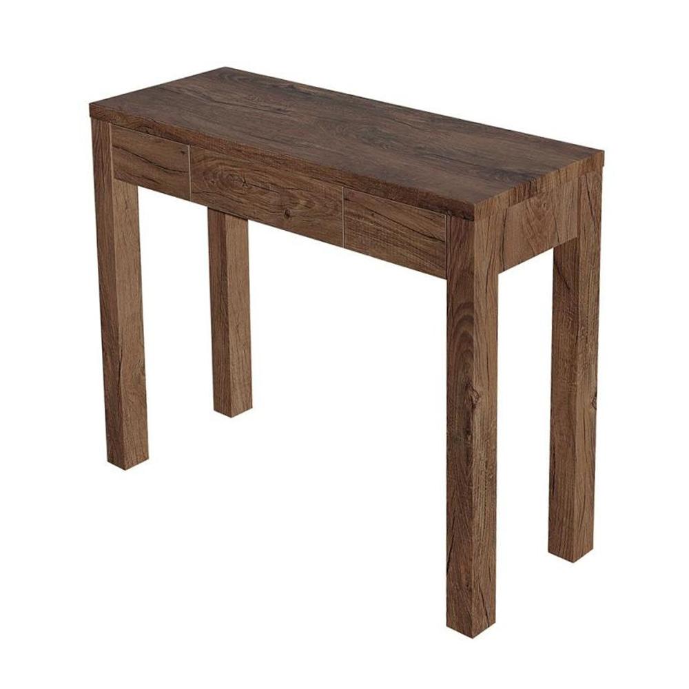 Karen Rectangular Wooden Hall Console Table - Antique Oak Fast shipping On sale