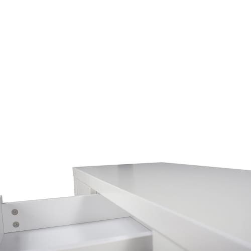 Karen Rectangular Wooden Hall Console Table - High Gloss White Fast shipping On sale
