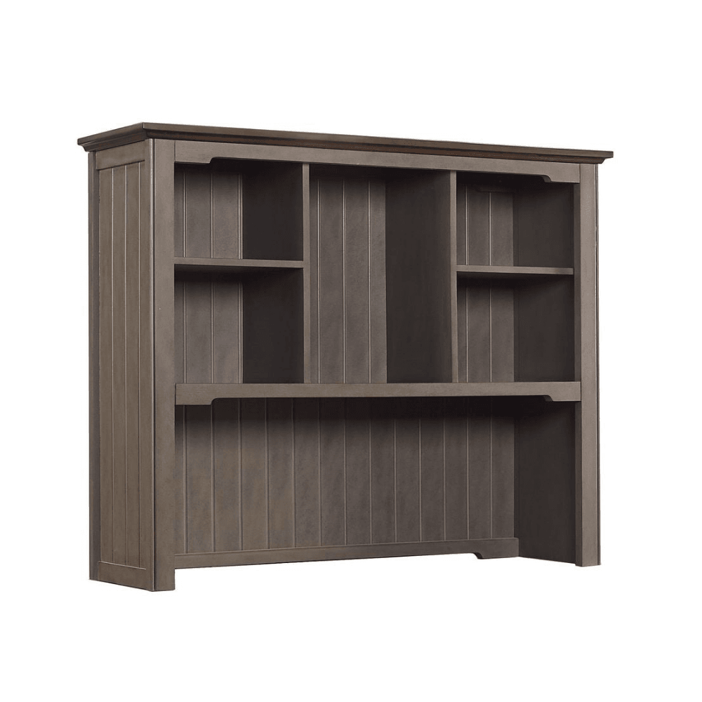 Karla Modern Classic Solid Wooden Office Desk Hutch Storage - Forest Grey Fast shipping On sale