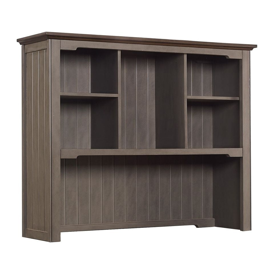 Karla Modern Classic Solid Wooden Office Desk Hutch Storage - Forest Grey Fast shipping On sale