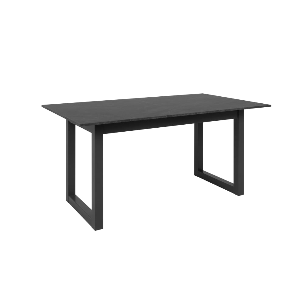 Kavita Modern wooden Extendable Rectangular Kitchen Dining Table 160-200cm - Black Fast shipping On sale