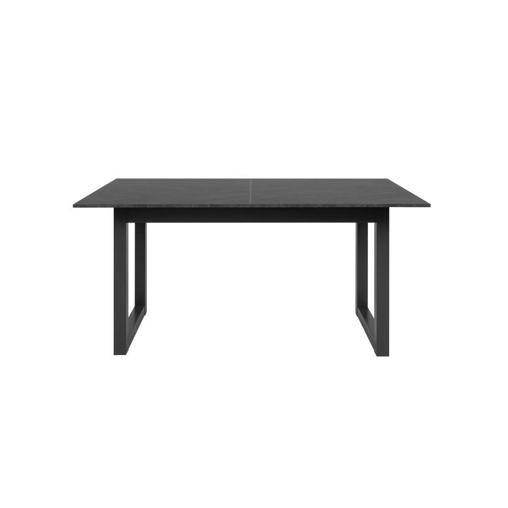 Kavita Modern wooden Extendable Rectangular Kitchen Dining Table 160-200cm - Black Fast shipping On sale