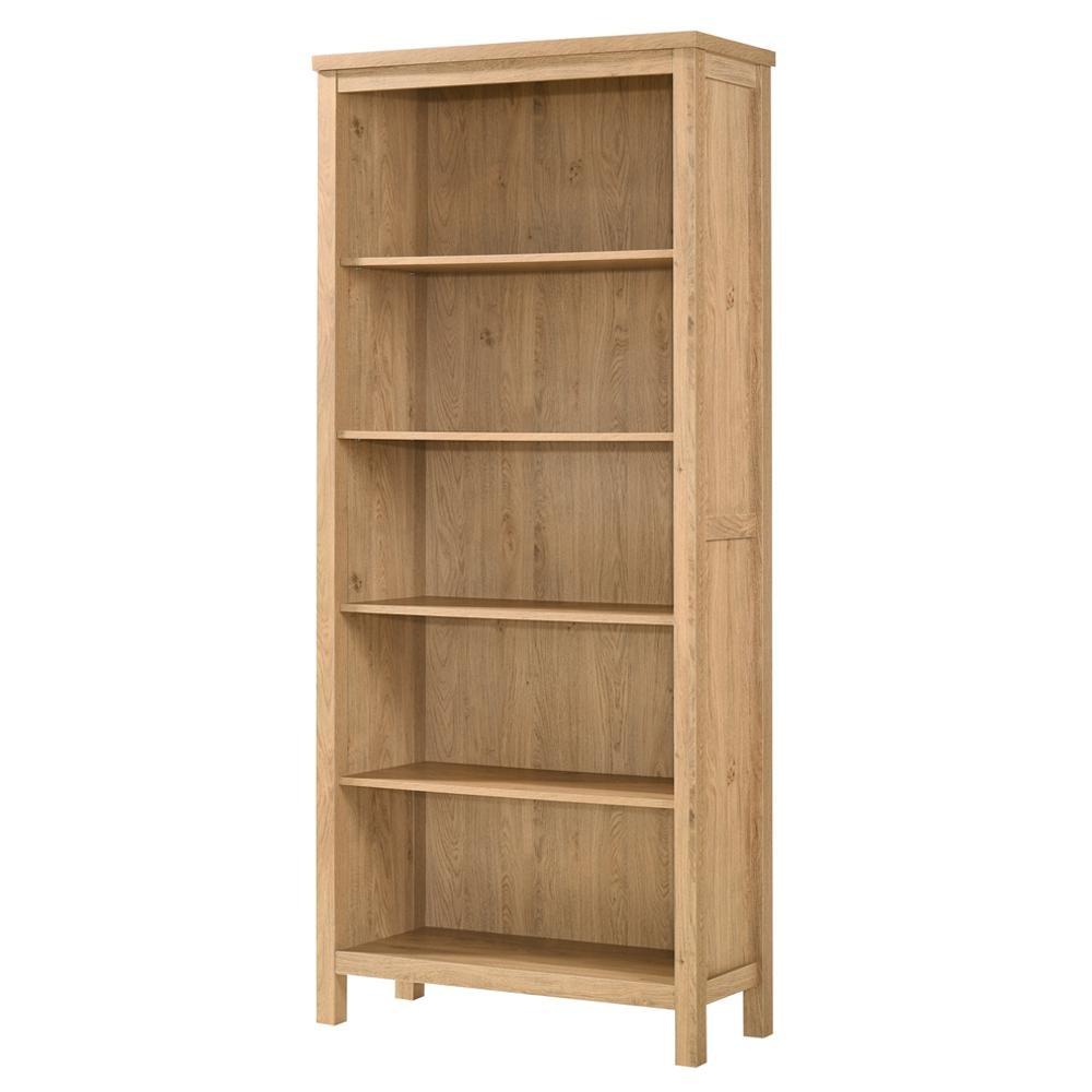 Kayle Classic Scandinavian 5-Tier Bookcase Display Shelf Cabinet - Oak Fast shipping On sale