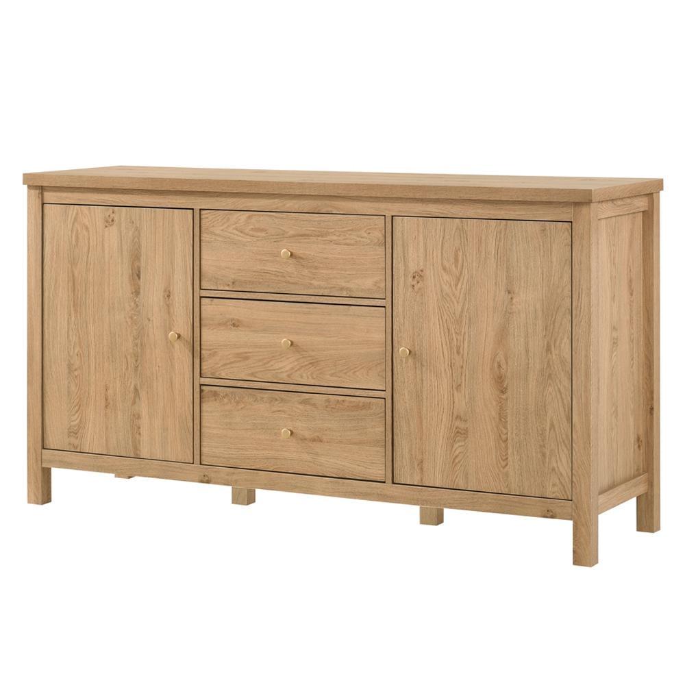 Kayle Classic Scandinavian Sideboard Buffet Unit Storage Cabinet - Oak & Fast shipping On sale