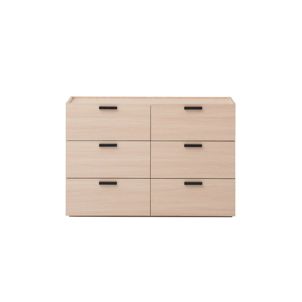 Keith Dresser Chest Of 6-Drawers Storage Cabinet - Oak Drawers Fast shipping On sale