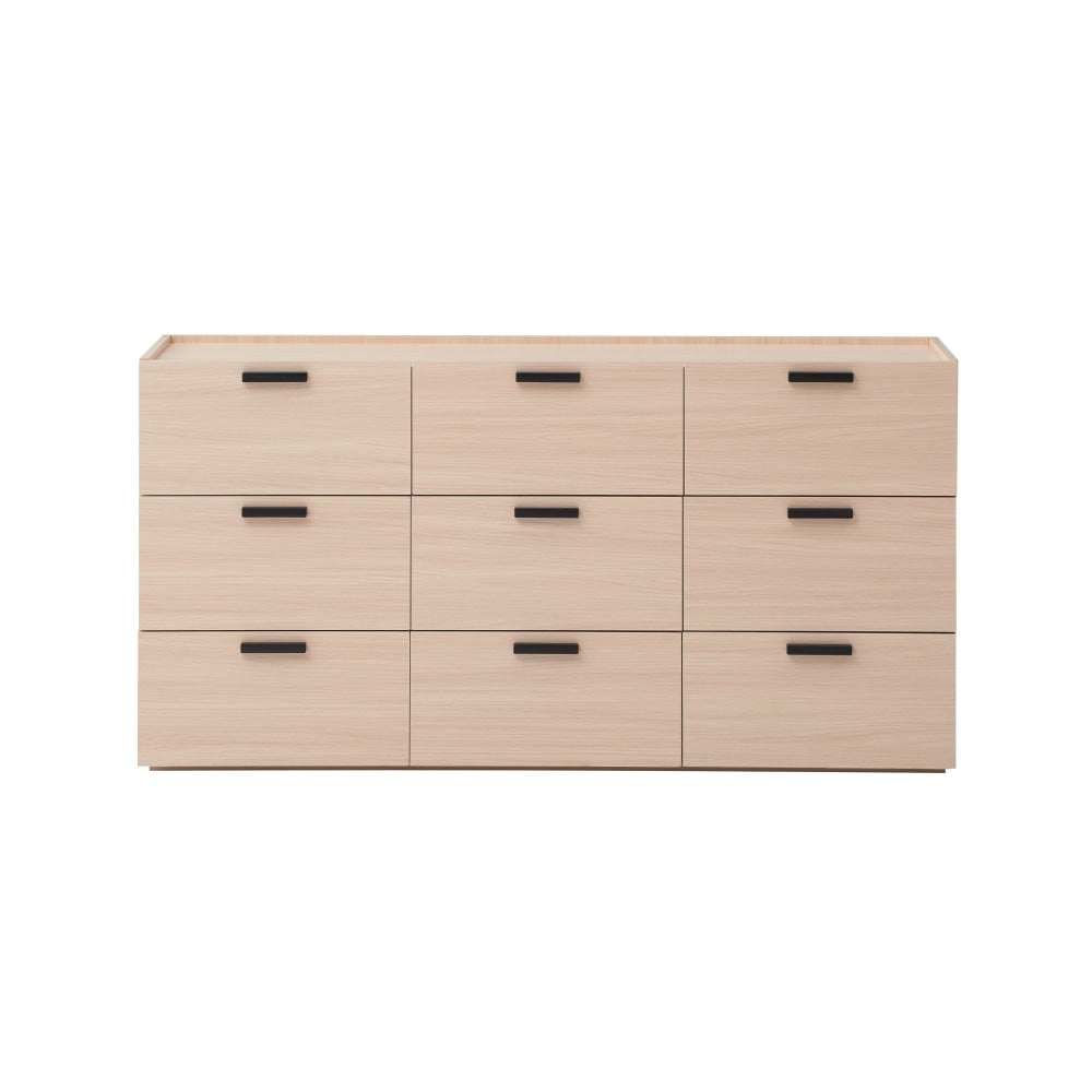 Keith Dresser Chest Of 9-Drawers Storage Cabinet - Oak Drawers Fast shipping On sale