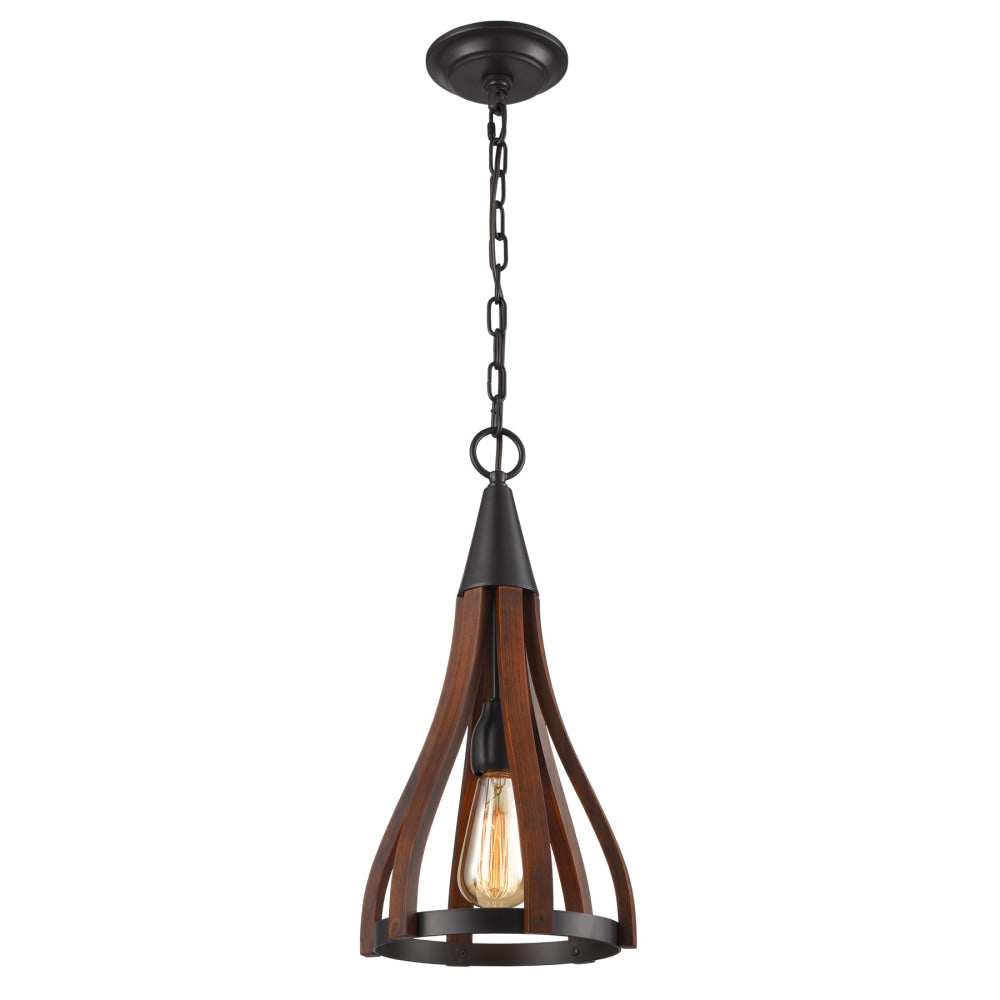 KHALEESI Pendant Lamp Light Interior ES Dark Red Wood Small Bell OD226mm Fast shipping On sale