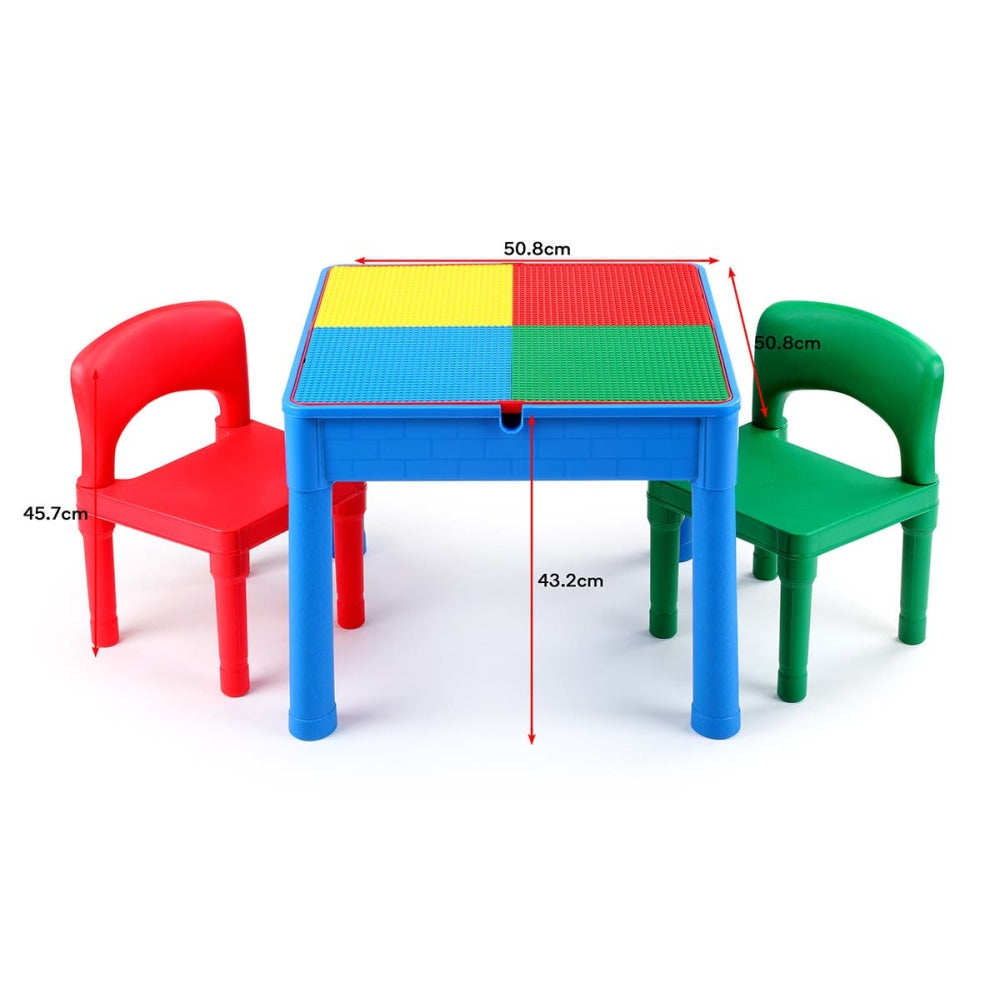 Kids Square 3-in-1 Activity Table with 2 Chairs Furniture Fast shipping On sale