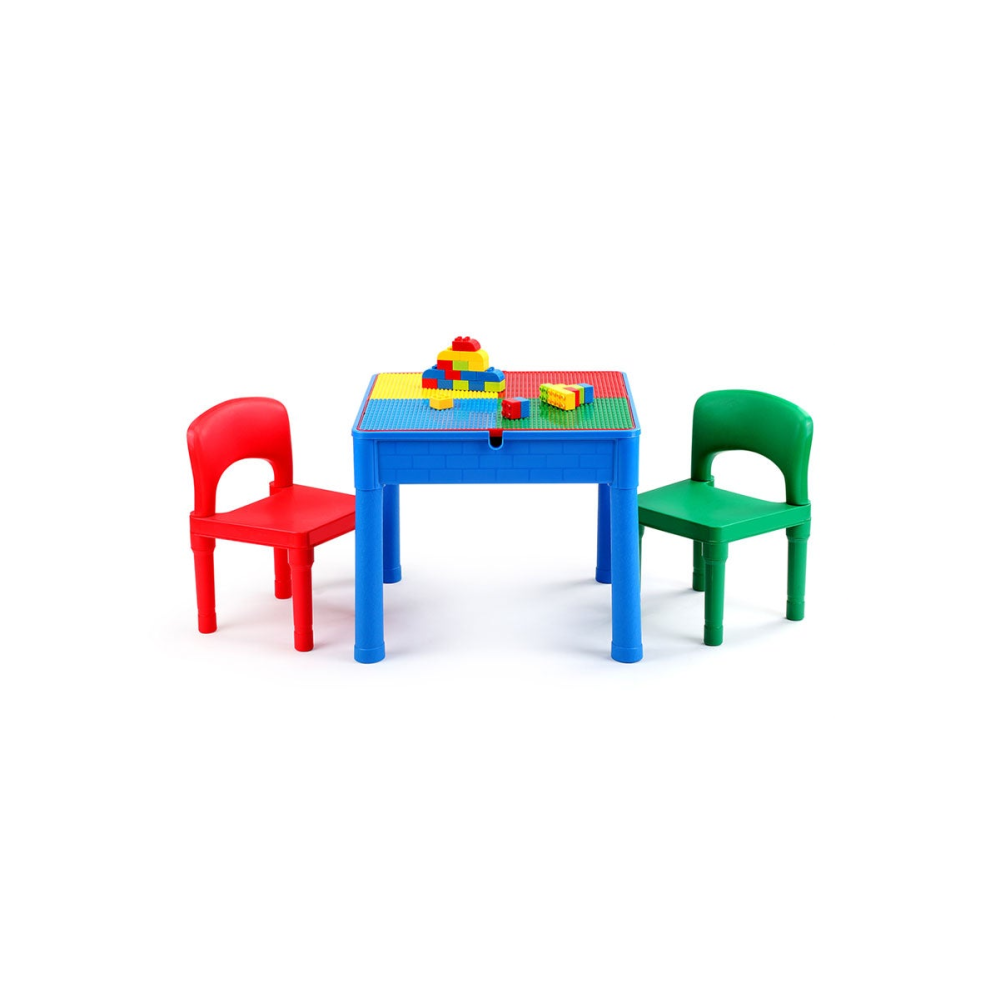 Kids Square 3-in-1 Activity Table with 2 Chairs Furniture Fast shipping On sale