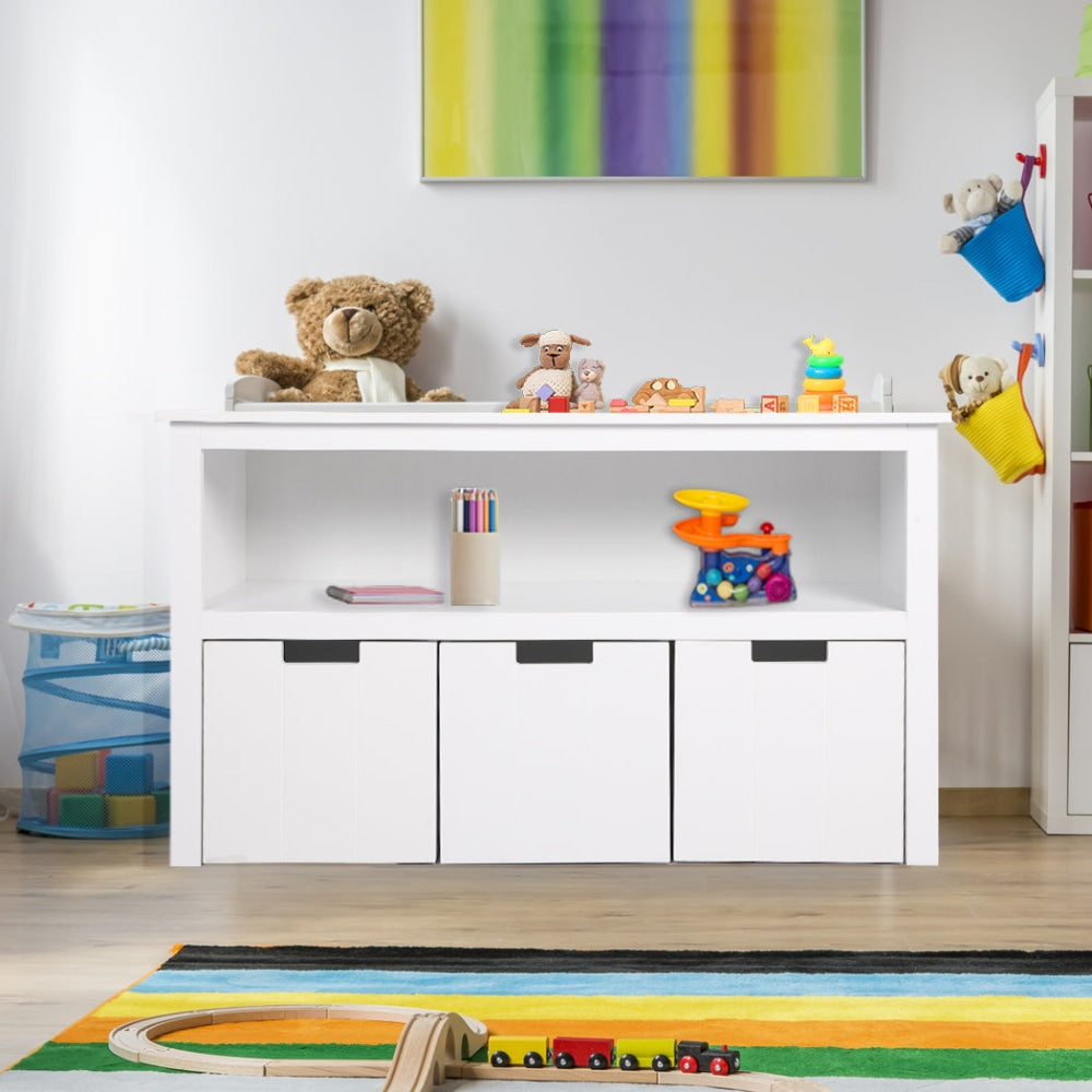 Kids Toy Storage Unit Organiser Box Bookshelf Children Bookcase Shelf Wooden Furniture Fast shipping On sale