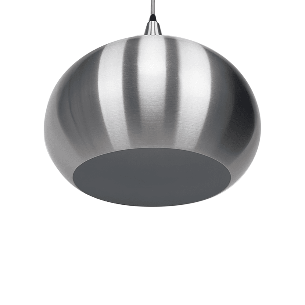 Kirby Inverted Bowl Metal Cord Drop Pendant Light Lamp - Aluminium Fast shipping On sale