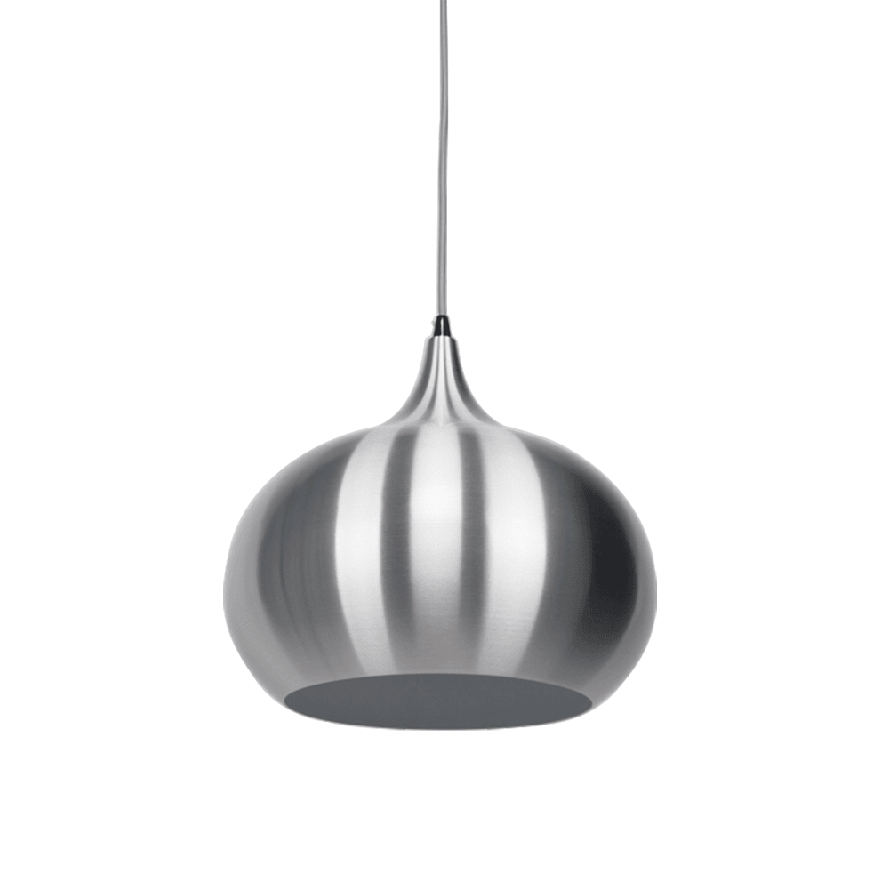 Kirby Inverted Bowl Metal Cord Drop Pendant Light Lamp - Aluminium Fast shipping On sale