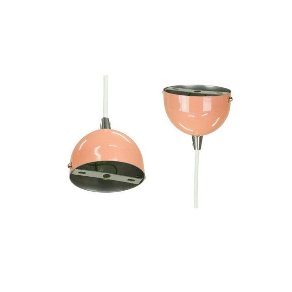 Kirby Inverted Bowl Metal Cord Drop Pendant Light Lamp - Beige Red Fast shipping On sale