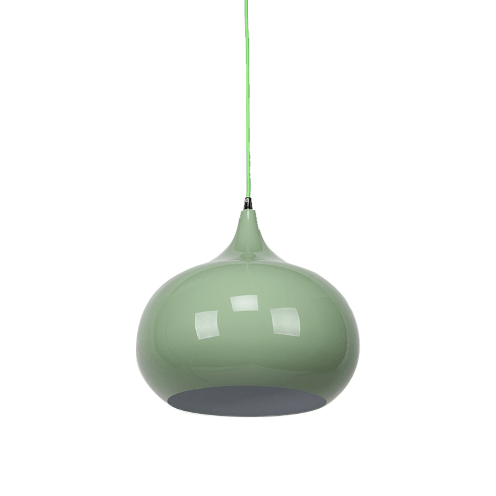 Kirby Inverted Bowl Metal Cord Drop Pendant Light Lamp - Green Fast shipping On sale