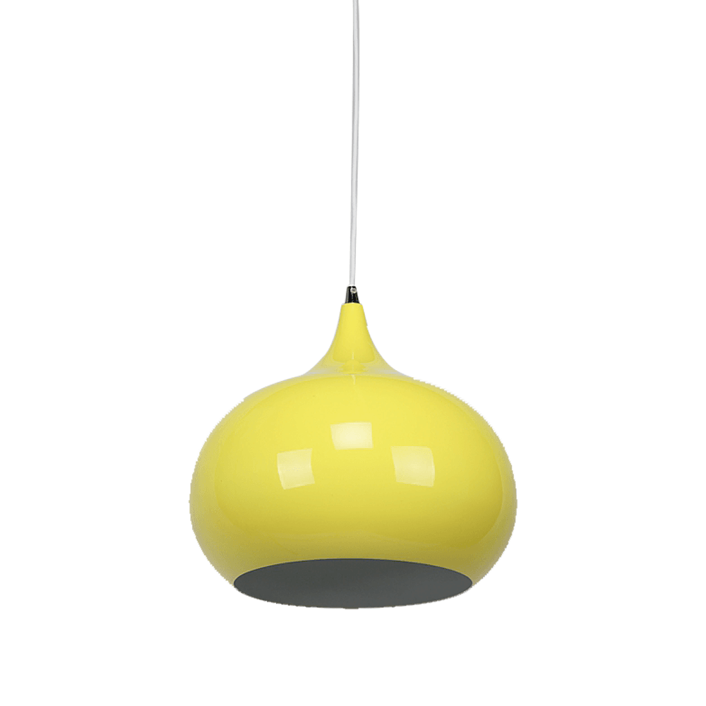 Kirby Inverted Bowl Metal Cord Drop Pendant Light Lamp - Luminous Yellow Fast shipping On sale